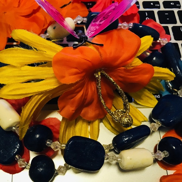 Ceramic Vintage Rare Unique One of a Kind Handmade Necklace - Picture 7 of 16